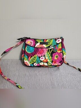 Vera Bradley Purse Quilted Floral Adjustable Strap